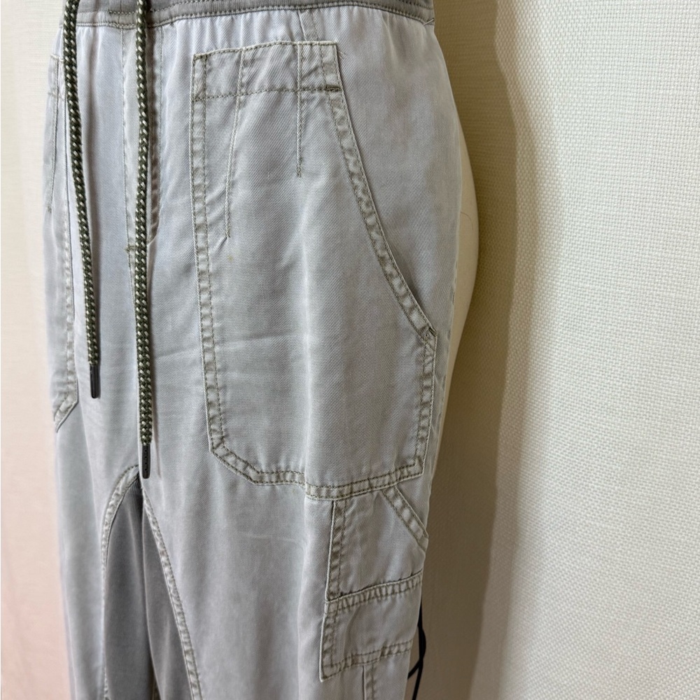 Anthropologie Gray Jogger Pants Drawstring Waist Relaxed Casual Chic XS - Picture 3 of 7